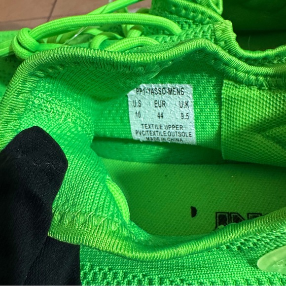 Pony neon green running shoes - Picture 2 of 8